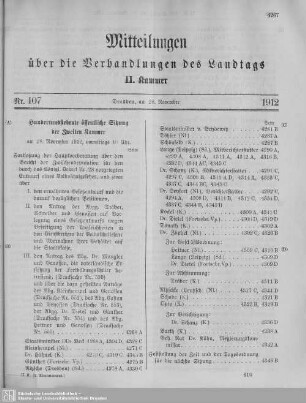 107. Sitzung