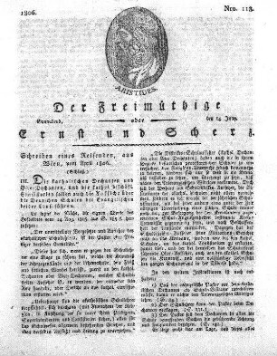 Nro. 118, Sonnabend, den 14. Juny 1806
