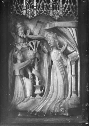 Detail vom Marienaltar, Verkündigung an Maria