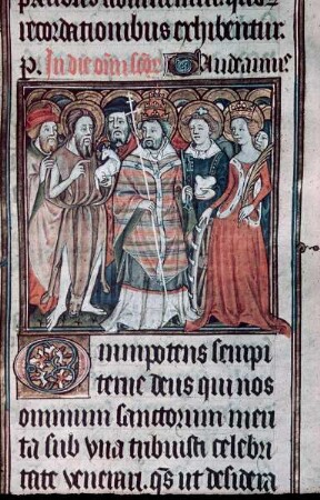 Missale des Simon Renoul — Heilige, Folio 251 recto