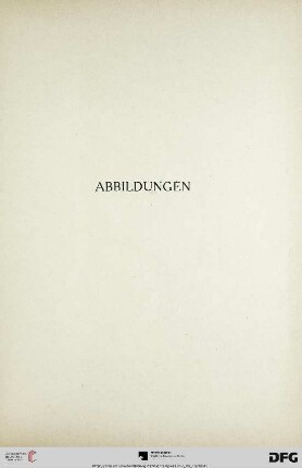 Abbildungen (Tafeln 1-25)