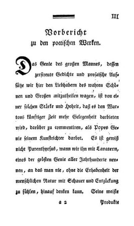 [Poetische Werke]