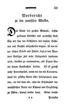 [Poetische Werke]