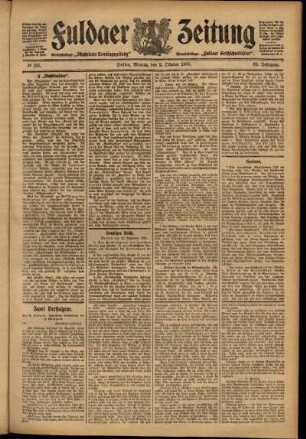 Ausgabe vom Montag, den 02. Oktober 1905.