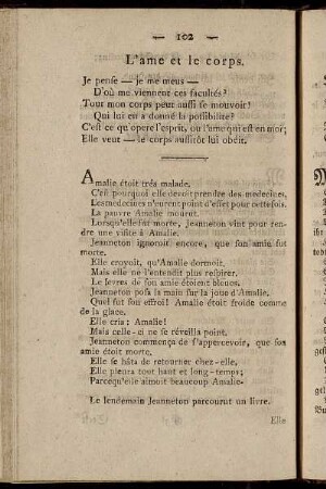 L´ame et le corps. = Seele - Körper.