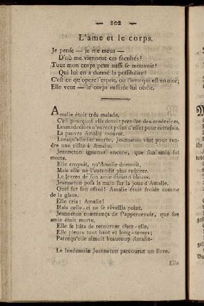 L´ame et le corps. = Seele - Körper.
