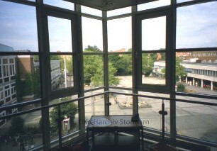 Rathaus: Blick auf Marktplatz