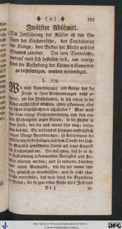 Zwölfter Abschnitt.
