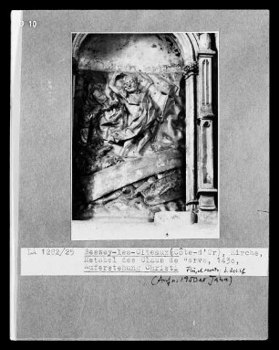 Retabel, rechter Flügel, 3. Relief: Auferstehung Christi