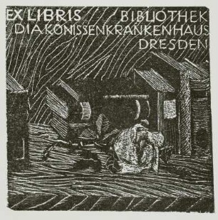 Exlibris für die Bibliothek des Diakonissenkrankenhauses