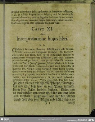 Caput XI. De Interpretatione Hujus libri