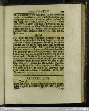 Relatio XLVII