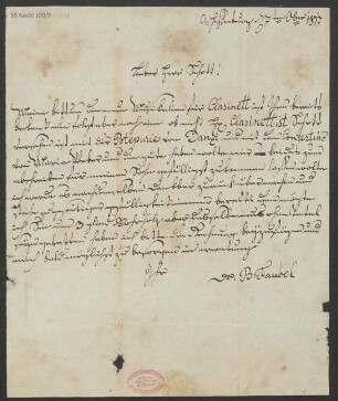 Brief an B. Schott's Söhne : 07.10.1817