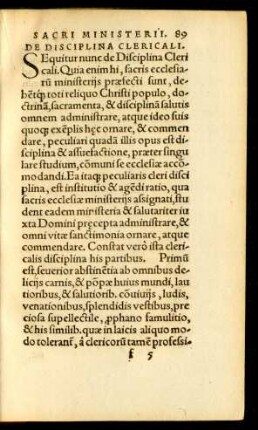 De Disciplina Clericali.