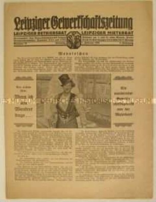 Mitteilungsblatt "Leipziger Gewerkschaftszeitung"