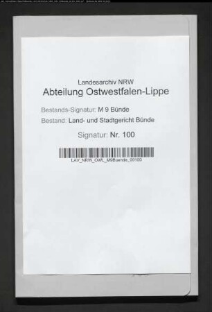 Erblasser: Böcker, Claus Heinrich: