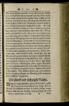 Die fünff und sechzigste Nacht.