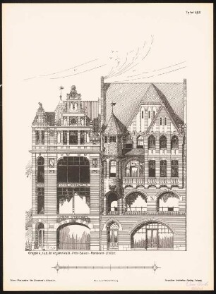 Neue Fassaden für Bremens Altstadt Ergebnis aus d. Wettbewerbe d. Vereins Lüder von Bentheim in Bremen, bearb. v. Richard Landé, Leipzig: Seitenansichten