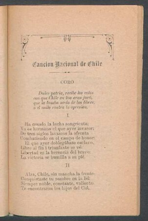 Canción Nacional de Chile