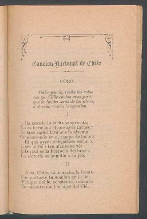 Canción Nacional de Chile