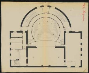 Stadttheater, Hagenau: Grundriss 1:100