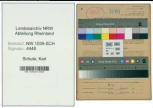 Entnazifizierung Karl Schute , geb. 27.10.1889 (Landwirt)