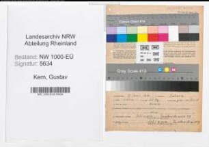 Entnazifizierung Gustav Kern, geb. 17.06.1894 (Lehrer)