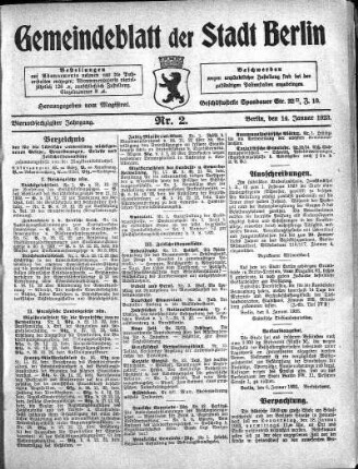 1923,2: Nr. 2, 14. Januar 1923