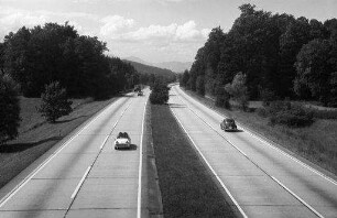 Frasdorf: Autobahn, von der Brücke bei Frasdorf
