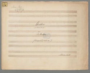 Ouverture zu Schillers "Fiesko" in c-moll JWV 60 - BSB Mus.ms. 4710-1 : Arrangement zu 4 Hd