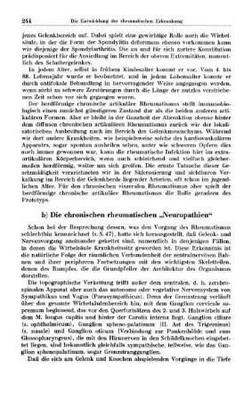 b) Die chronischen rheumatischen ??Neuropathien??
