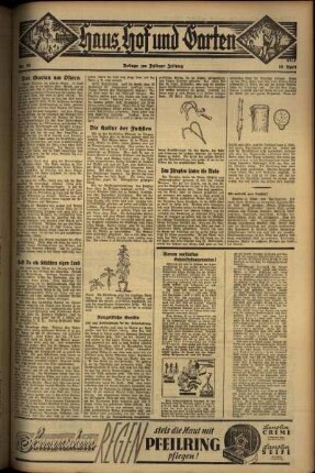 Zweite Ausgabe vom Freitag, den 19. April 1935.