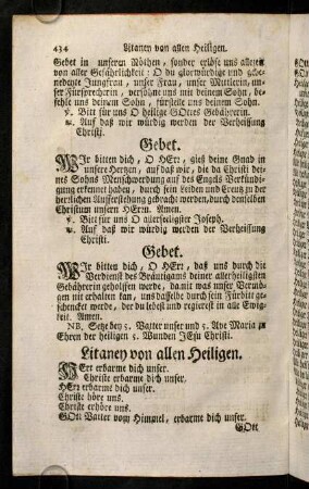 434-441, Litaney von allen Heiligen; ...