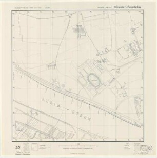 Rheinstadion, Deutsche Grundkarte, Blatt 322