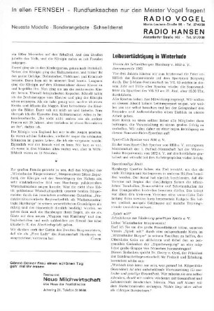 Leibesertüchtigung in Winterhude