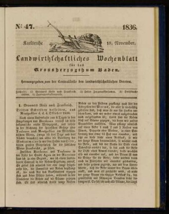 No 47. 1836. 18. November