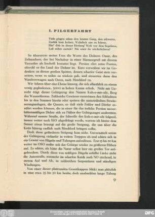 I. Pilgerfahrt