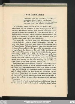 I. Pilgerfahrt
