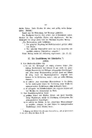 Die Durchführung der Schulklassen
