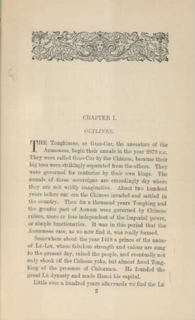 Chapter I. Outlines