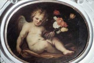 Putto mit Blumen