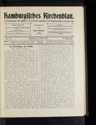 Die Auferstehung Jesu Christi. Von Senior D. Behrmann.