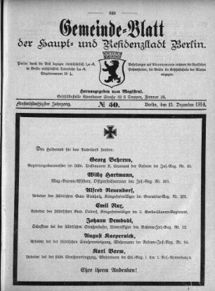 1914,50: No. 50, 13. Dezember 1914