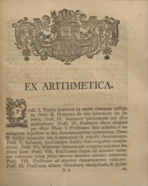 Ex arithmetica.