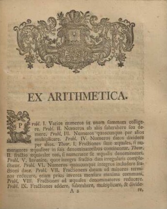 Ex arithmetica.