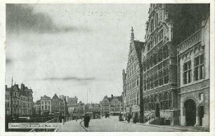 Erster Weltkrieg - Postkarten "Aus großer Zeit 1914/15". "Gand - Maison des Bateliers"