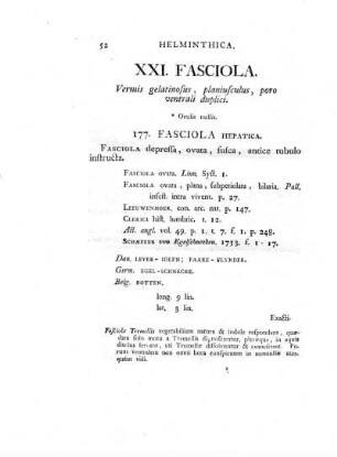 XXI. Fasciola.