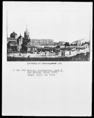 Lustgarten, nach Süden zum Schloß