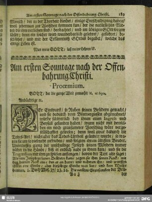 Am ersten Sonntage nach der Offenbahrung Christi