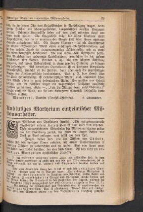 Unblutiges Martyrium einheimischer Missionsarbeiter